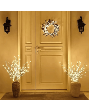 Lumière LED en branches / Décoration festive pour Noël / Taille : 72 cm