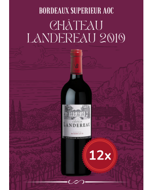 12 Bouteilles Château Landereau Cuvée Classique 2019 Bordeaux Supérieur AOC