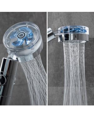 Öko-Dusche mit Druckpropeller und Reinigungsfilter