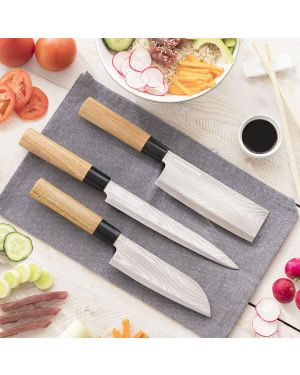 Japanisches Messerset mit Transporttasche