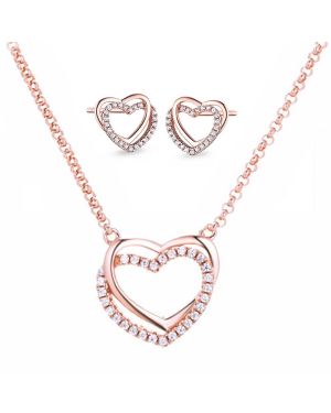 Set de Bijoux Ernst Stein Heart Collier avec pendant + Boucles d'oreilles