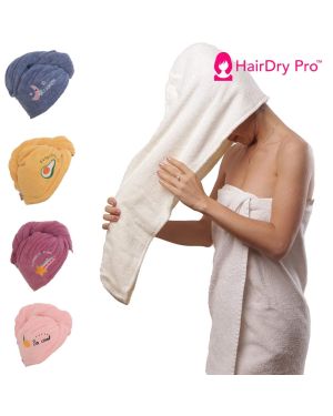 Serviette cheveux microfibre HairDry Pro™