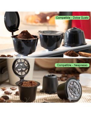 Coffret 3 Capsules Réutilisable pour Dolce Gusto ou Nespresso