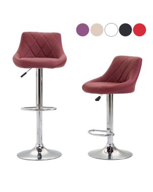 Lot de 2 Tabourets de Bar Design