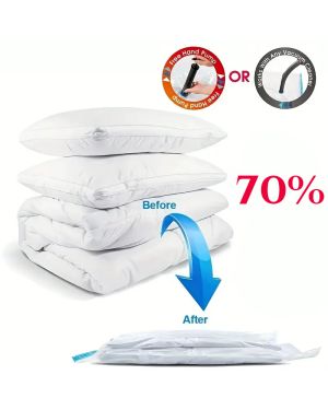 Lot de 12 Sacs de rangement sous vide 40 x 60 cm