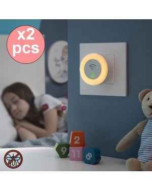 Lot de 2 Répulsifs Ultrasonique avec LED