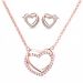 Set de Bijoux Ernst Stein Heart Collier avec pendant + Boucles d'oreilles
