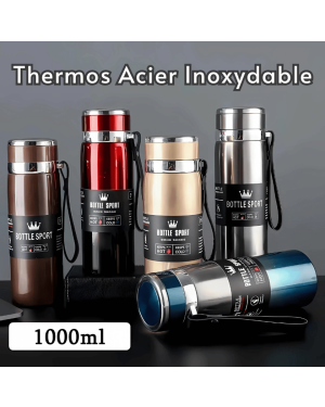 Bouteille Thermos 1L en Acier Inoxydable