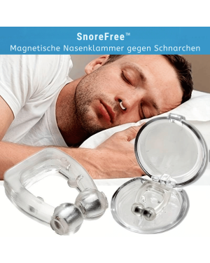 SnoreFree™ - Magnetische Nasenklammer gegen Schnarchen