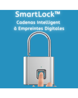 SmartLock™ - Cadenas Intelligent à Empreintes Digitales