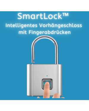 SmartLock™ - Intelligentes Vorhängeschloss mit Fingerabdrücken