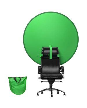 Green Screen Hintergrund mit Tragetasche für Zoom, Video, Streaming und Fotografie