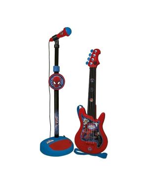 Spiderman Kinder-Standgitarre mit Mikrofon