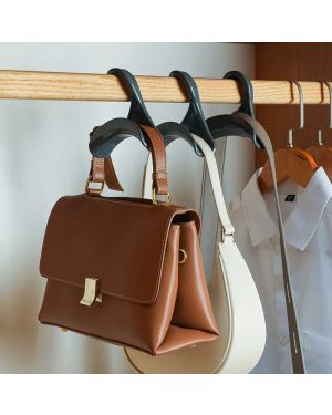 OrganizCompact - Pack 3 Kleiderbügel zur Ordnung von Handtaschen und Schals