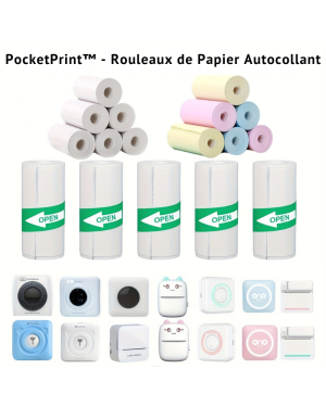 PocketPrint™ - Rouleaux de Papier Autocollant