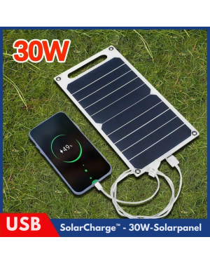 SolarCharge™ - 30W Solar-Panel-Ladegerät mit USB