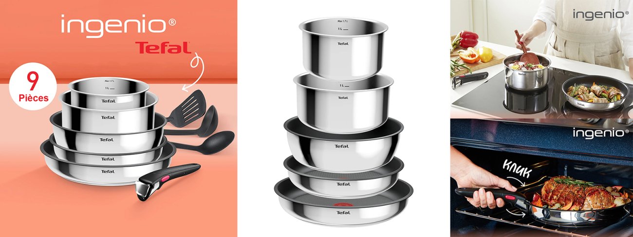 Tefal Ingenio Cook Eat 9 pièces